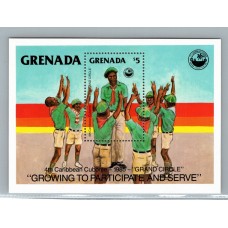 BOY SCOUTS GRENADA HOJA BLOQUE NUEVA MINT SCOUT
